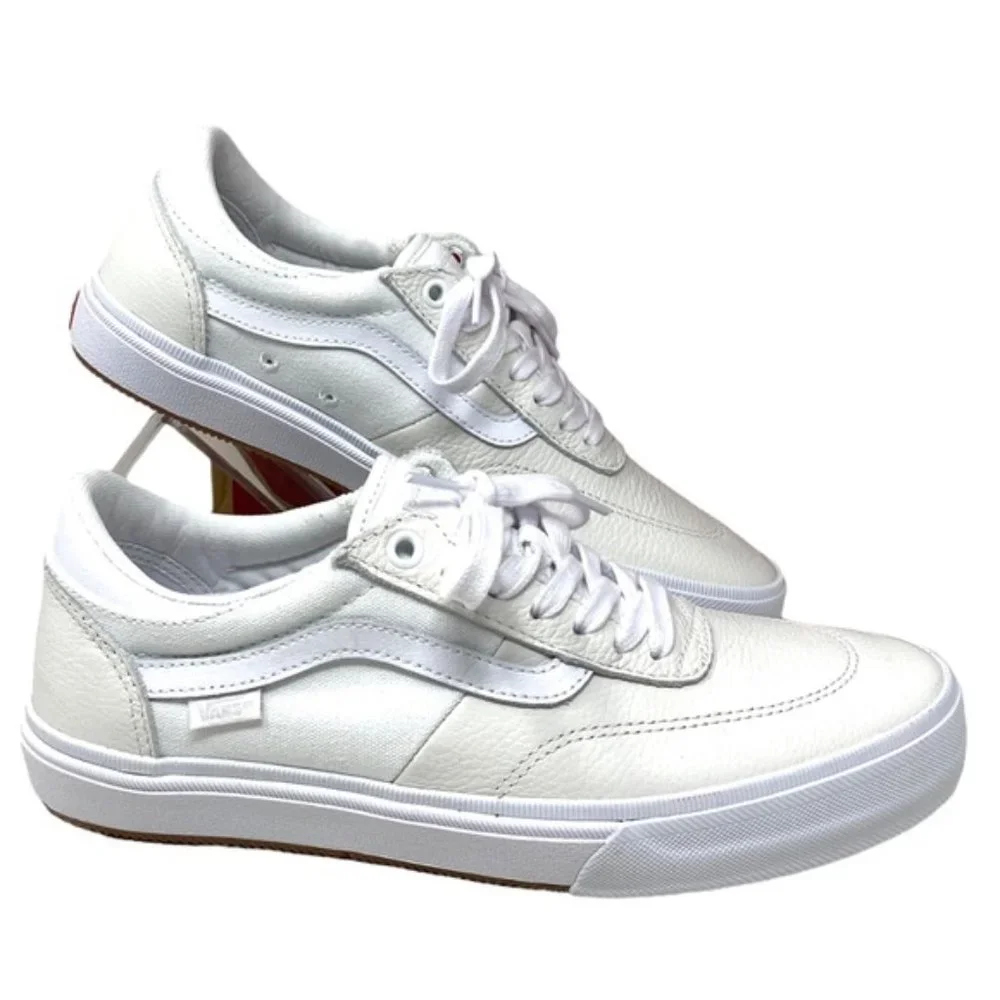 VANS Gilbert Crockett Casual Shoes For Women White Leather Sneakers VN0A5JIFWWW